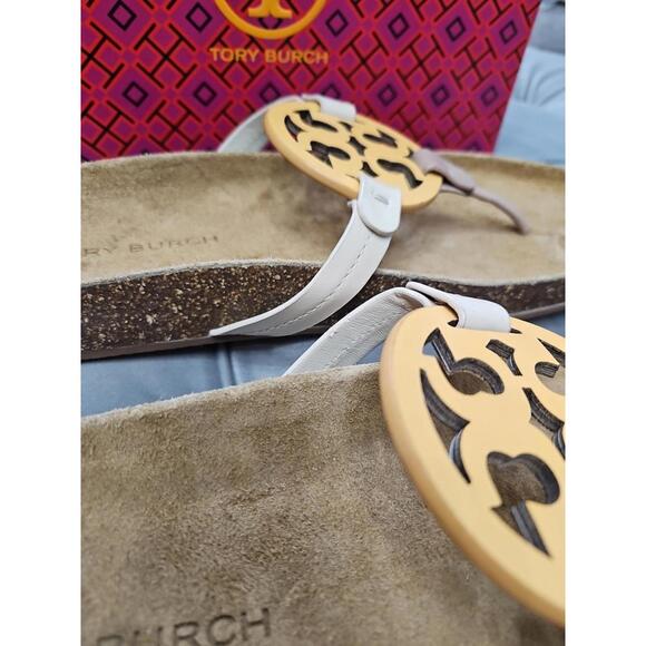 Tory Burch Miller Cloud Leather Sandals Womens Shoes 13 New - Picture 14 of 16